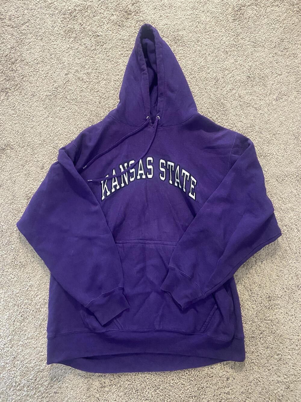 Kansas State Wildcats Sweatshirt Mens Large Purple NCAA Football Steve & Barry's